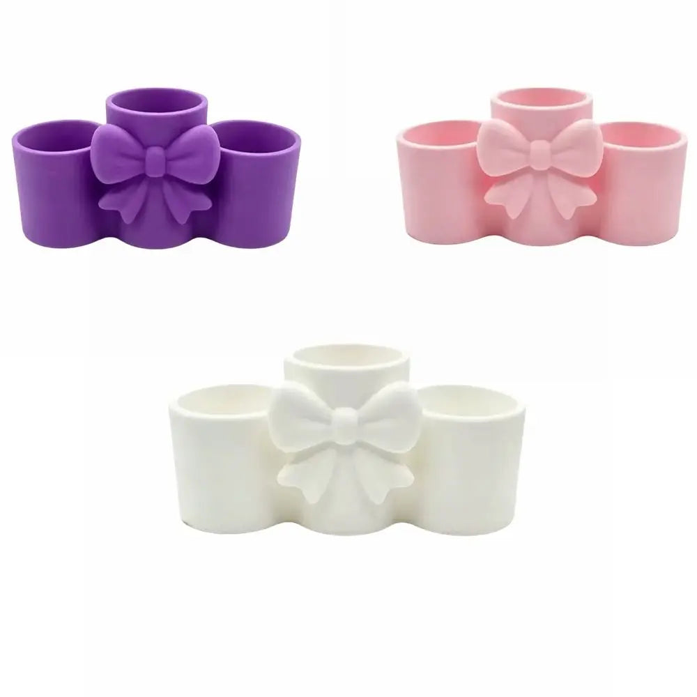 pot maquillage violet rose blanc arc décoratif moderne élégant respectueux environnement
