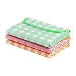 serviette pique nique jaune carreaux moderne portable velcro sac rangement