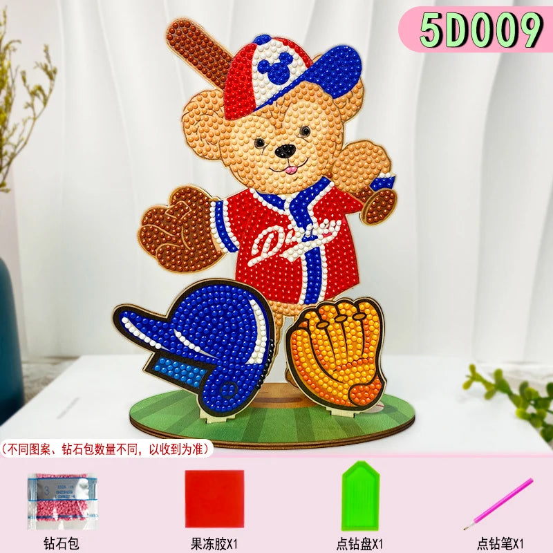 puzzle diamant multicolore dessins animés décoration artisanale pleine peinture spécial enfants anniversaire festive winnie