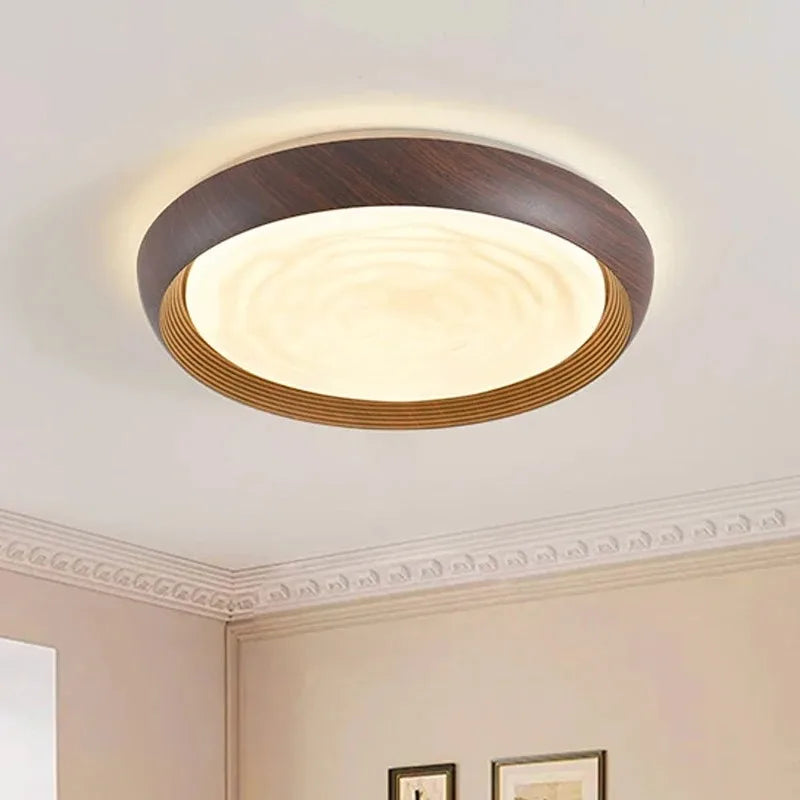 lampe moderne marron foncé texture bois minimaliste 249 2000 lumens montée surface