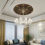 décor autocollant doré ornements floraux motifs géométriques classique 60cm 80cm