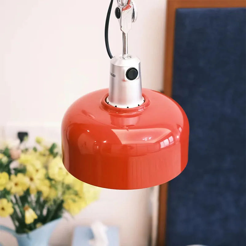 lampe murale moderne rouge deco chambre salon éclairage quotidien articulée métal fixée mur