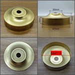 disques métalliques dorés classiques perforations opaques variés tailles incluses