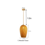 suspension lumineuse bambou tissé naturel moderne rustique 36cm 26cm 30cm echangible e27