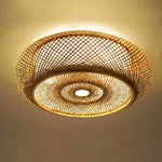 lampe suspendue moderne rustique rotin naturel salon chambre e27 plafonnier boîte opaque chaînes