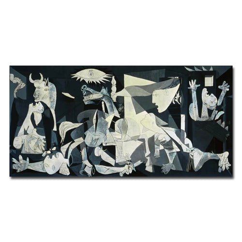 toile abstraite Picasso composition humaine moderne décoration chambre salon impression haute définition