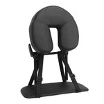 masseur facial coussin simili cuir noir ceintures ajustables massage tête relaxation esthétique salon beauté