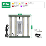 lampe culture plantes led 120w 200w 320w spectre complet interrupteur alu moderne vert blanc