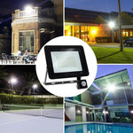 projecteur led noir moderne ip66 capteur mouvement clips interrupteurs rotatifs extra long cordon alimentation