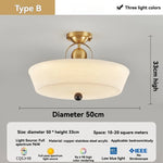 lampe suspendue moderne blanche dorée texture ondulée intérieur chambre étude télécommande led