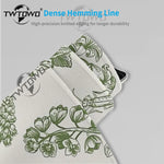 tapis souris lapin vert fleurs graphique adhésif grande taille gamer blanc naturel