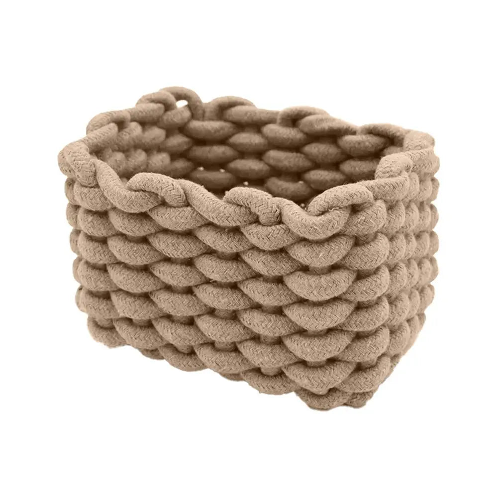 panier tissé main pliable respectueux environnement gris clair blanc noir rustic
