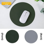 tapis souris cuir double face nappa marron noir gris rose vert rouge classique imperméable