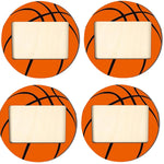 cadres photo moderne basketball orange clips 4x6 noir bois sportifs