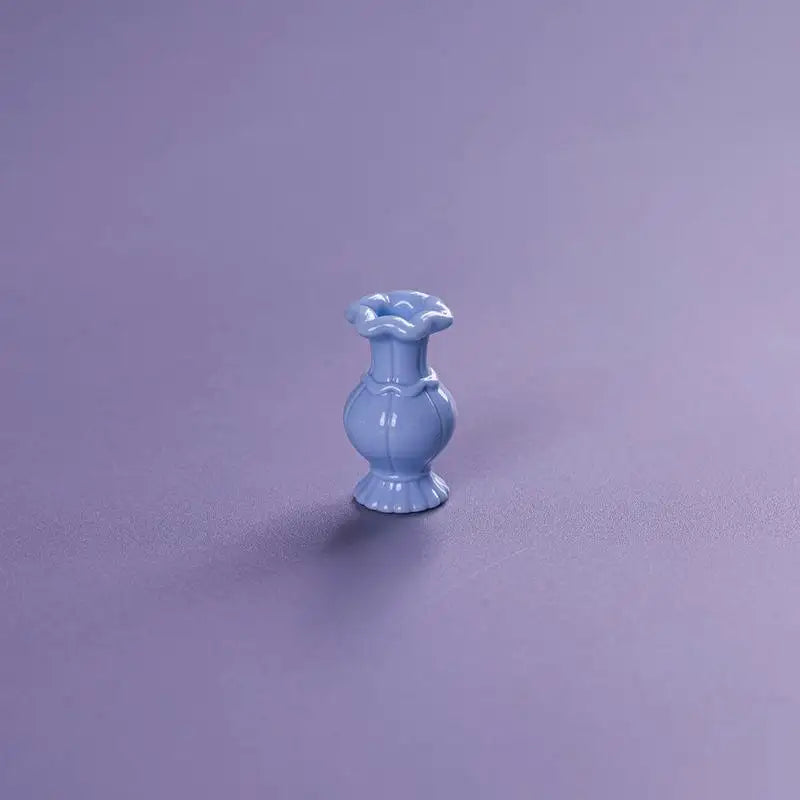 vases résine motifs floraux blanc vert rouge bleu