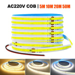 ruban led cob jaune bleu 3000k 4000k 6000k 240leds adhésif moderne chambre