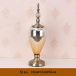 vases décoratifs bleu doré texture miroir opacité classique base solide