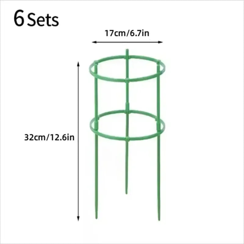 Support plante vert rond lisse moderne connecteurs plantes grimpantes 12pcs