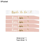 décoration mariage voile bride to be sash team bride bandeau occasion fiançailles fête valentin