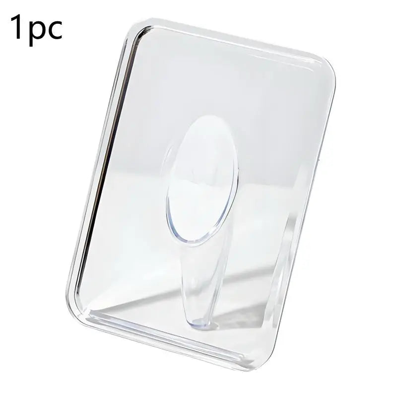 vase acrylique transparent moderne minimaliste adhésif vase intégré support fleurs rectangulaire lisse