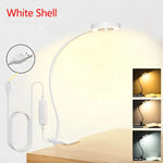 lampe pince noir led flexible ajustable contemporaine eye protection minimaliste