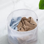 sac linge filet réutilisable blanc beige bleu transparent utilitaire contemporain 50cm 60cm 30cm 40cm