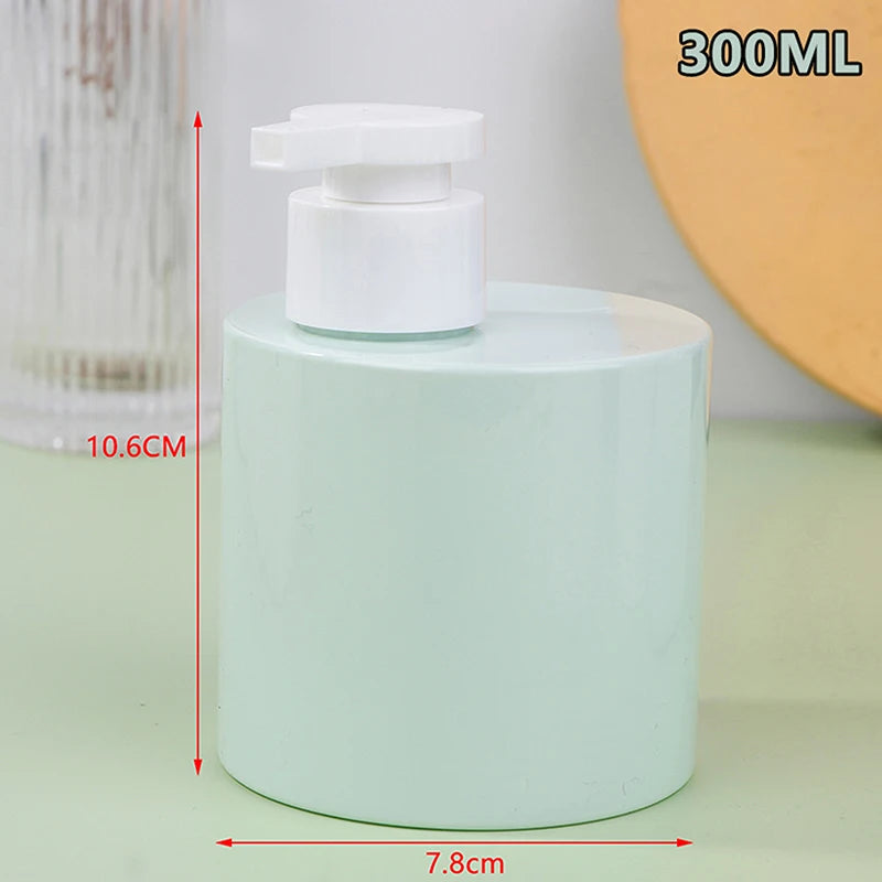 flacons savon liquide 200ml 300ml vert rose blanc mat modernes minimalistes rechargeables voyage