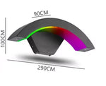 lampe led murale moderne noire ip65 hydrofuge wifi zigbee 2492000lm