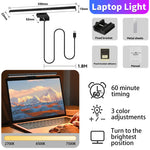 lampe écran incurvé rgb backlight clip moderne noir usb alimentation