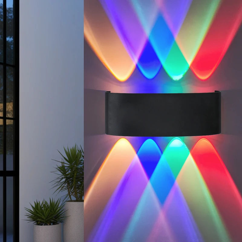 applique murale led moderne noir mat résistante humidité rgb 8w 9w 11w 6w salon