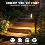 projecteur solaire led ip65 étanche réglable lumière jardin moderneextérieur(rgb chaleureuse)