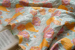 tissu brocart floral rose feuillage semi transparent polyester decoratif élégant jupe sac main
