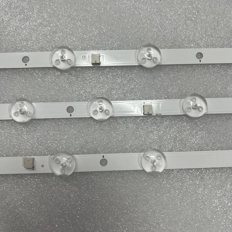 bande lumineuse led blanc ronde translucent moderne connecteur rondelles télévision