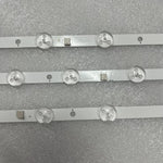 bande lumineuse led blanc ronde translucent moderne connecteur rondelles télévision