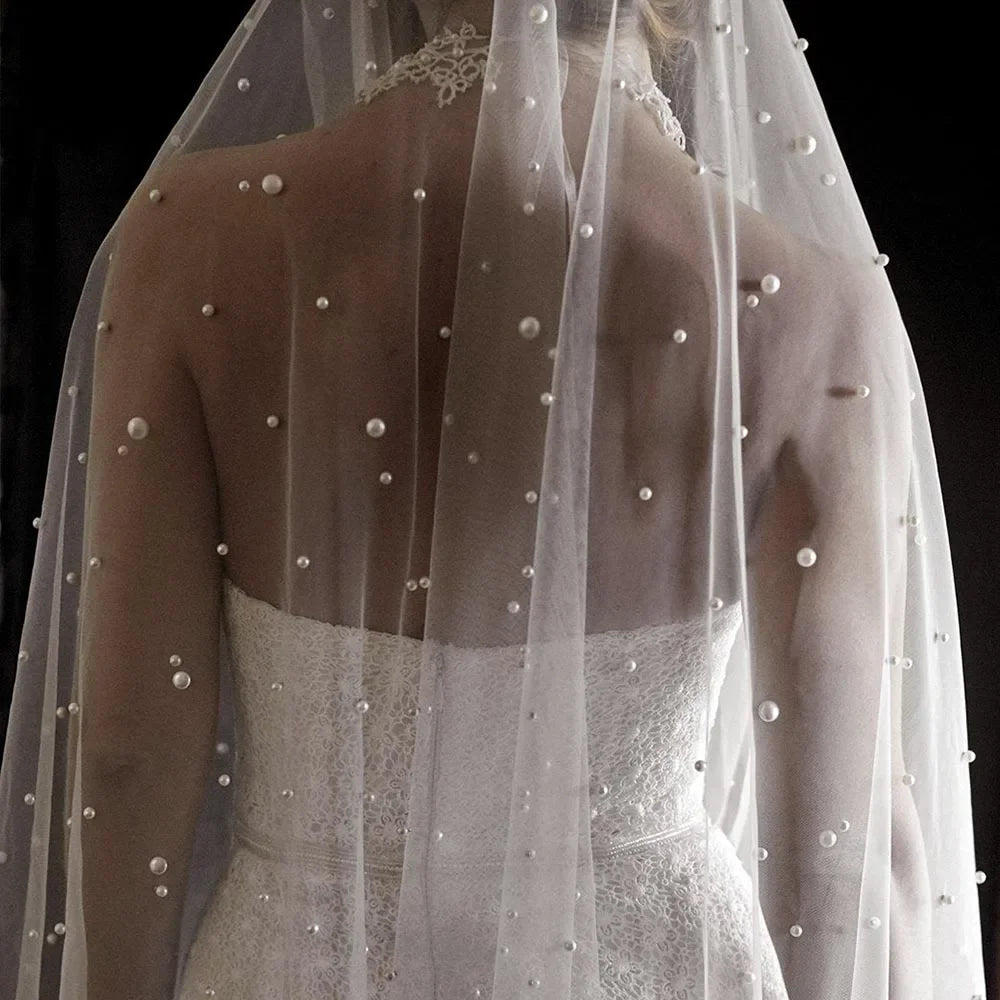 voile mariée blanc deux couches peigne mariage classique long
