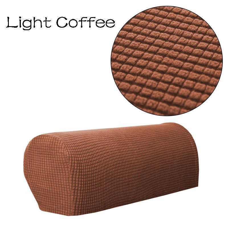 protège accoudoirs canapé tissu carreaux moderne adhésif rouge gris vert