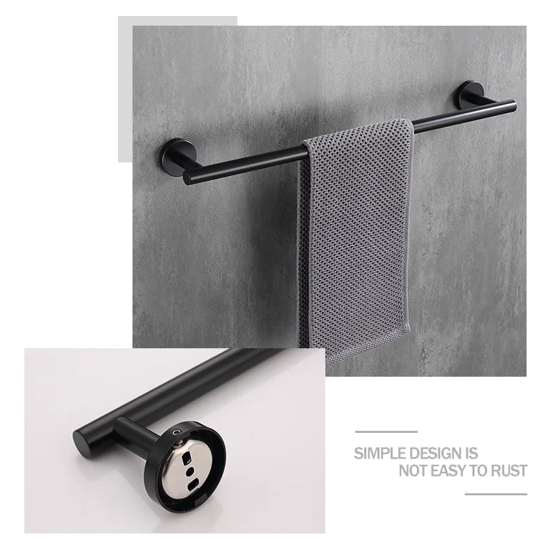 accessoires salle bain noir moderne porte serviettes papier toilette porte robe porte savon tasse
