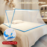 filet protection moustiques blanc bleu maille hexagonale moderne minimaliste clips ventilation enfants