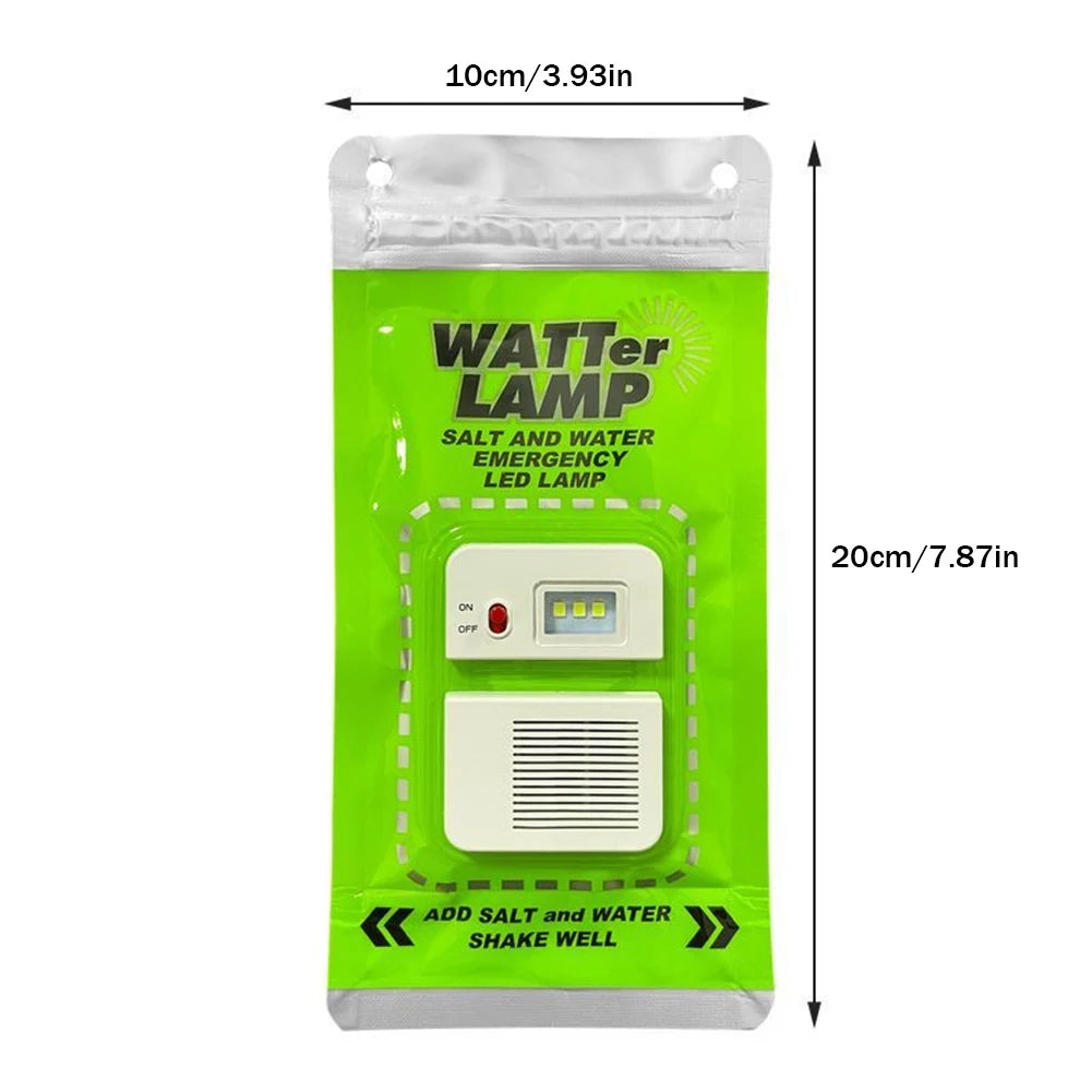 lampe urgence sel eau camping portable étanche survie pêche nuit LED rechargeable