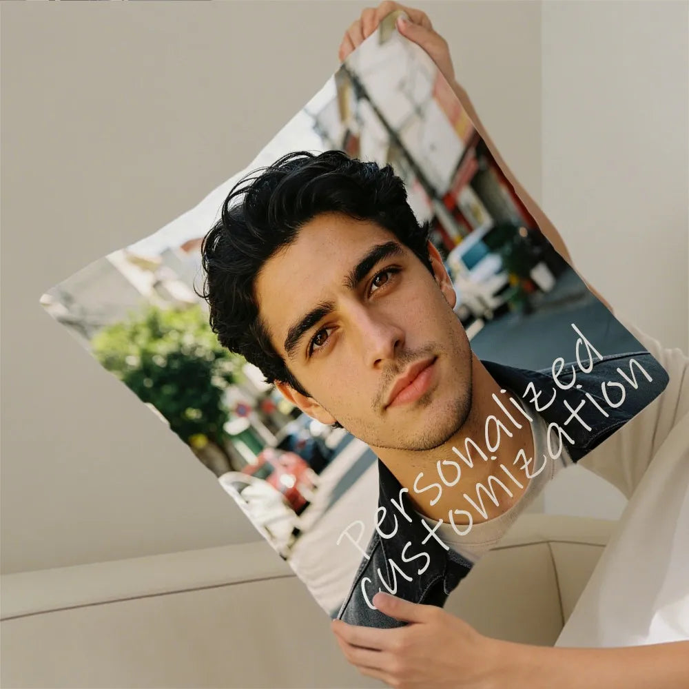 housse coussin personnalisable photo moderne noir blanc lit polyester coton 30cm45cm 45cm45cm customizable products