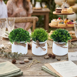 décoration intérieure moderne plante artificielle vert feuilles uniformes pot anniversaire mariage baby shower