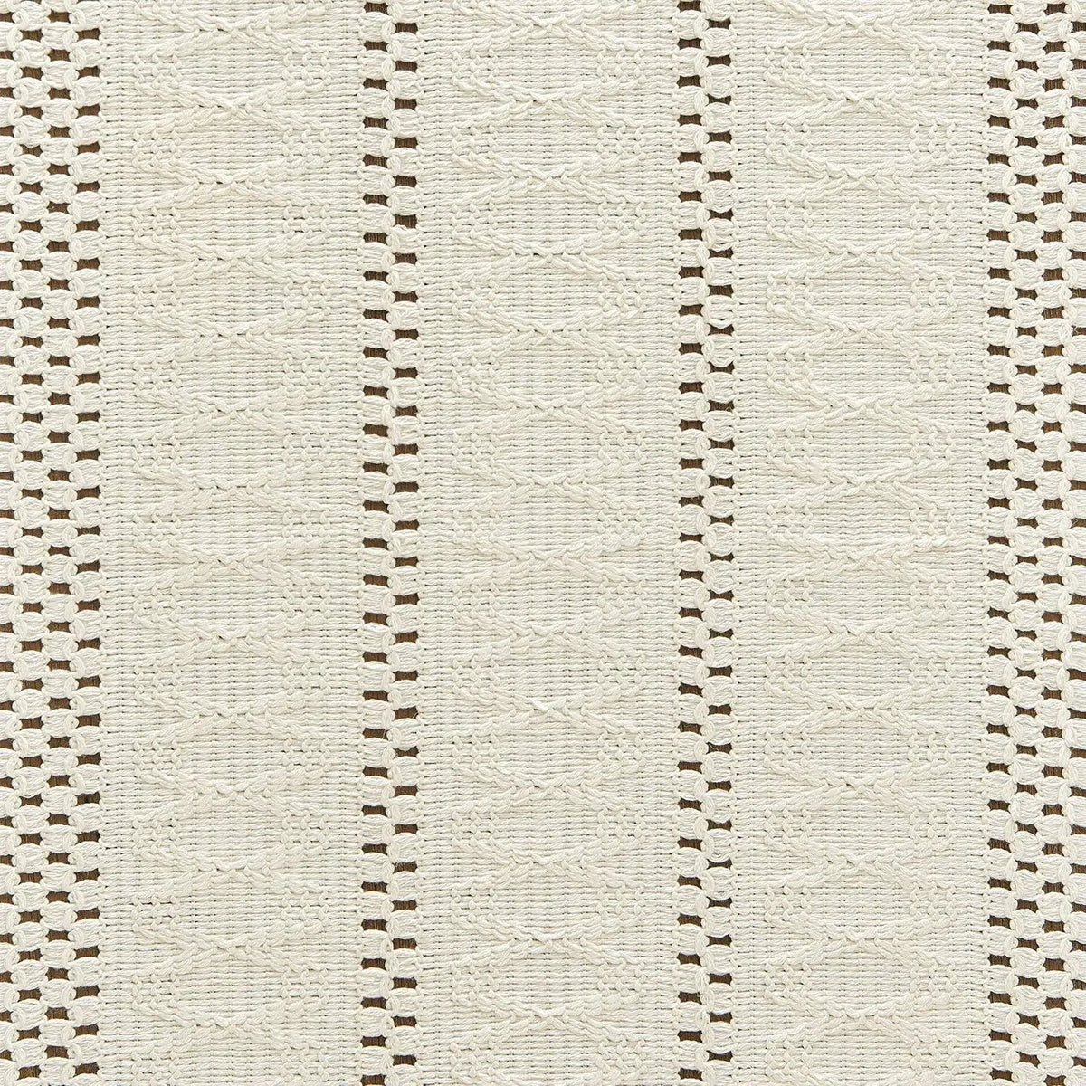 chemin table coton géométrique franges beige rustique décoration intérieure bohème farmhouse