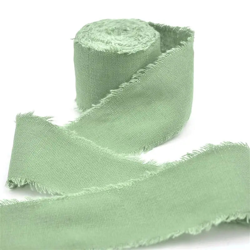 rubans coton coloris unis classiques vert olive jaune rose pâle rouge bleu blanc marron