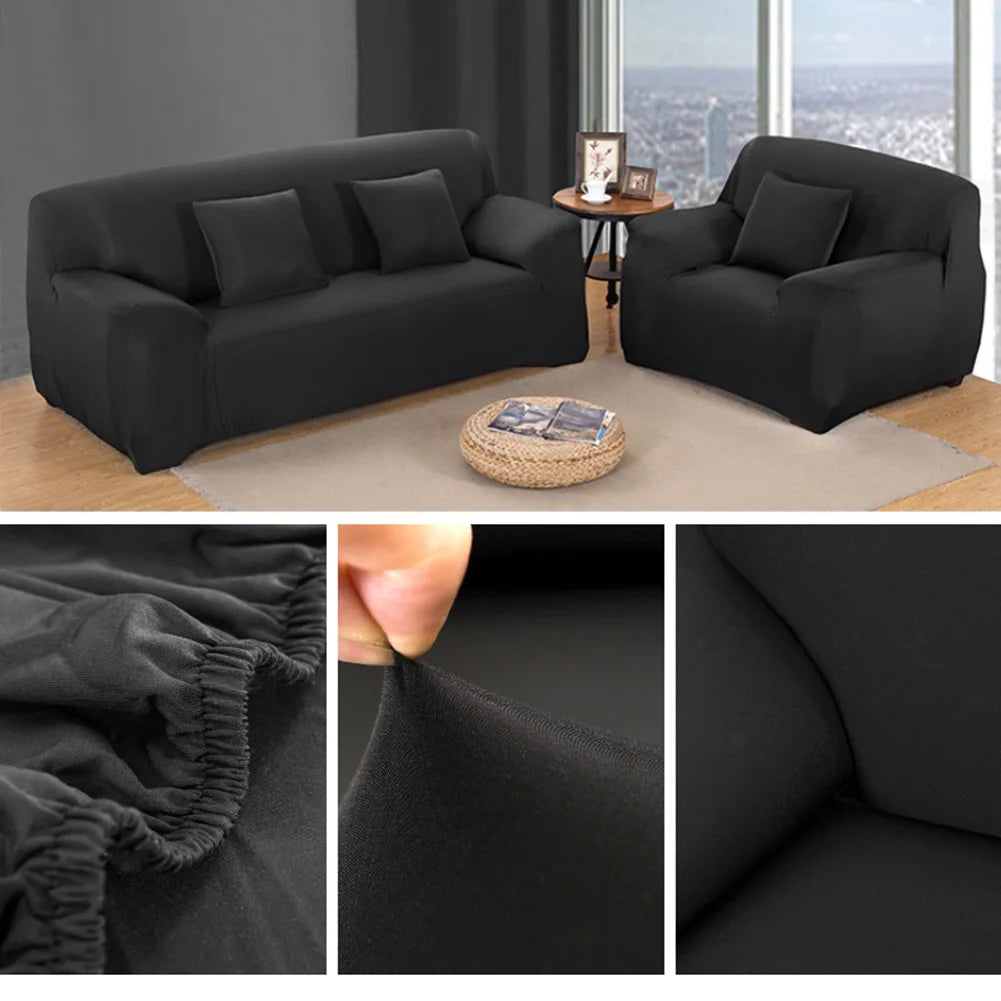 housse canapé moderne gris uni polyestère antibruit coussin lavable machine