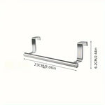 porte serviettes mural adhésif acier inoxydable simple barre moderne argente chromé sans perçage