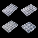 boîte rangement transparente moderne pratique poignée grille 13.2cm 22.3cm plastique organiser bijoux petits objets