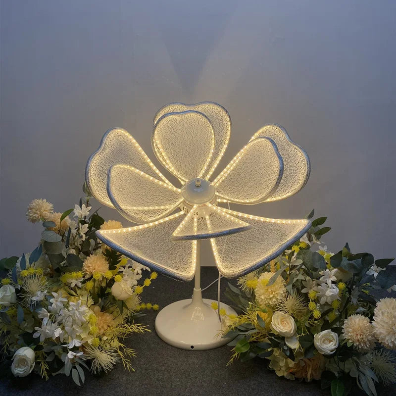 décoration mariage fleurs artificielles lumineuses soie blanches jaunes ornement intérieur