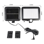 lampe murale solaire led moderne commande distance ip65 protection abs matériaux noir