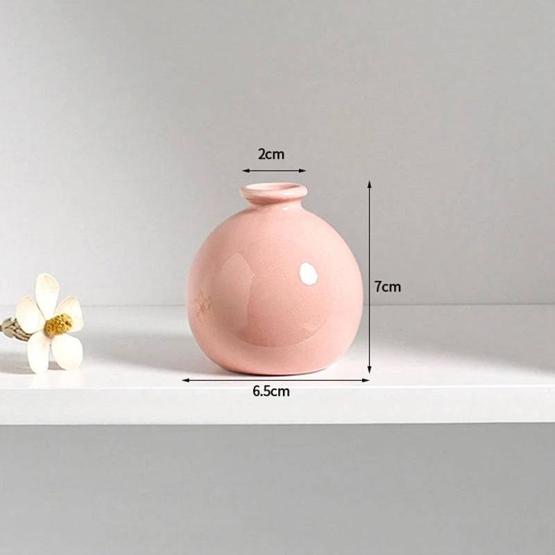 vases décoratifs modernes couleurs blanc rose vert bleu violet rond lissesintérieur maison