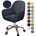 chaise moderne couverture tissu carreaux beige clair protection polyester elasthanne